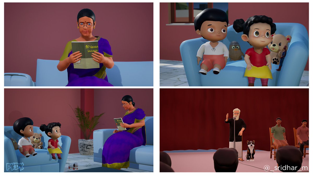 _sridhar_m's tweet photo. Frames from Engal Periyar Episode - 03. Channel link in
@pkdktamil
bio. Modeling, texturing, rigging, animations, VFXs and etc, are done by me! Software: Blender, Unreal Engine, Substance Painter, Make Human, Photoshop, After Effects, Premier Pro... © Penxels creation https://t.co/N9iWYLzjet