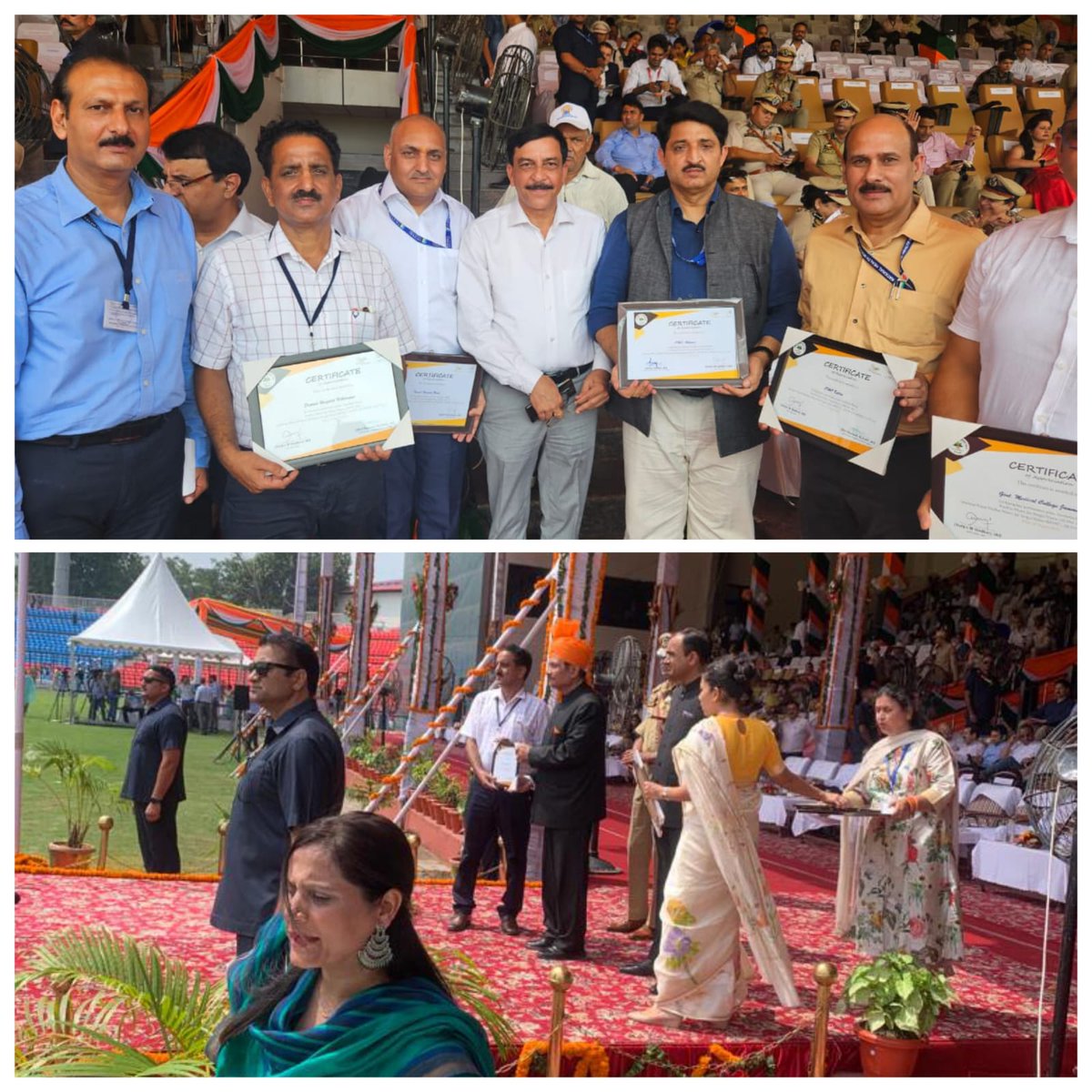DIRECTORATE OF HEALTH SERVICES JAMMU (@dhs_jammu) on Twitter photo Certificate of Appreciation awarded to DH Udhampur for best performing public Hospital under AB PMJAY at UT Level.The award was received by MS DH Udhampur on Independence Day.
<a href="/AmritMahotsav/">Amrit Mahotsav</a> <a href="/diprjk/">Information & PR, J&K</a> <a href="/OfficeOfLGJandK/">Office of LG J&K</a> <a href="/iasbhupinder/">Bhupinder Kumar</a> Certificate of Appreciation awarded to DH Udhampur for best performing public Hospital under AB PMJAY at UT Level.The award was received by MS DH Udhampur on Independence Day.
<a href="/AmritMahotsav/">Amrit Mahotsav</a> <a href="/diprjk/">Information & PR, J&K</a> <a href="/OfficeOfLGJandK/">Office of LG J&K</a> <a href="/iasbhupinder/">Bhupinder Kumar</a>