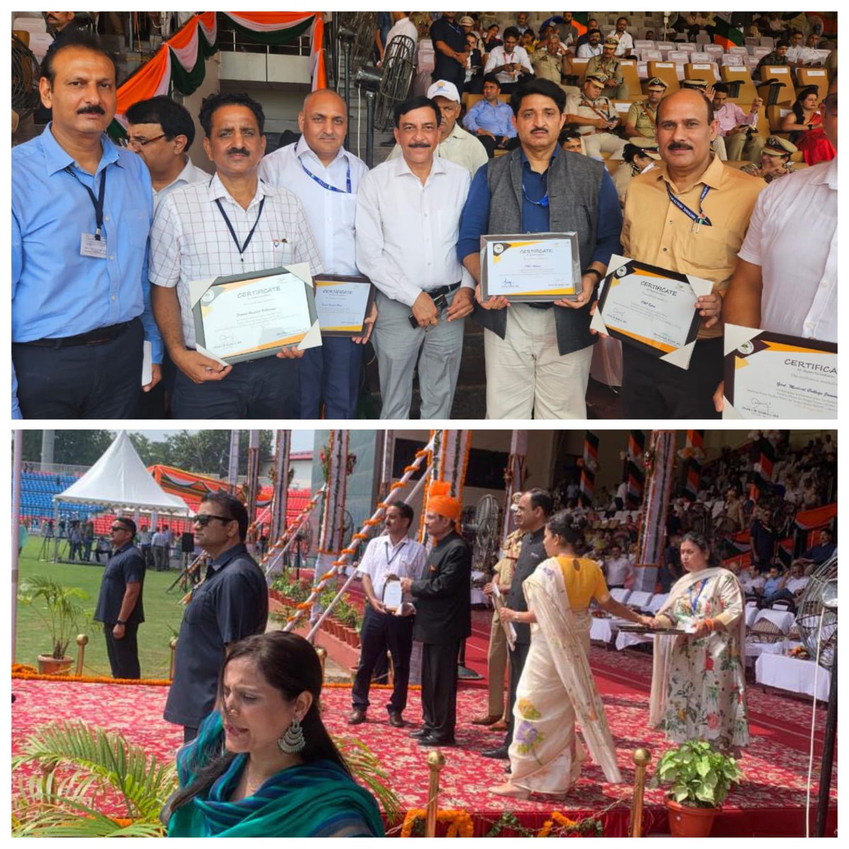 Certificate of Appreciation awarded to DH Udhampur for best performing public Hospital under AB PMJAY at UT Level.The award was received by MS DH Udhampur on Independence Day. @AmritMahotsav @diprjk @OfficeOfLGJandK @iasbhupinder