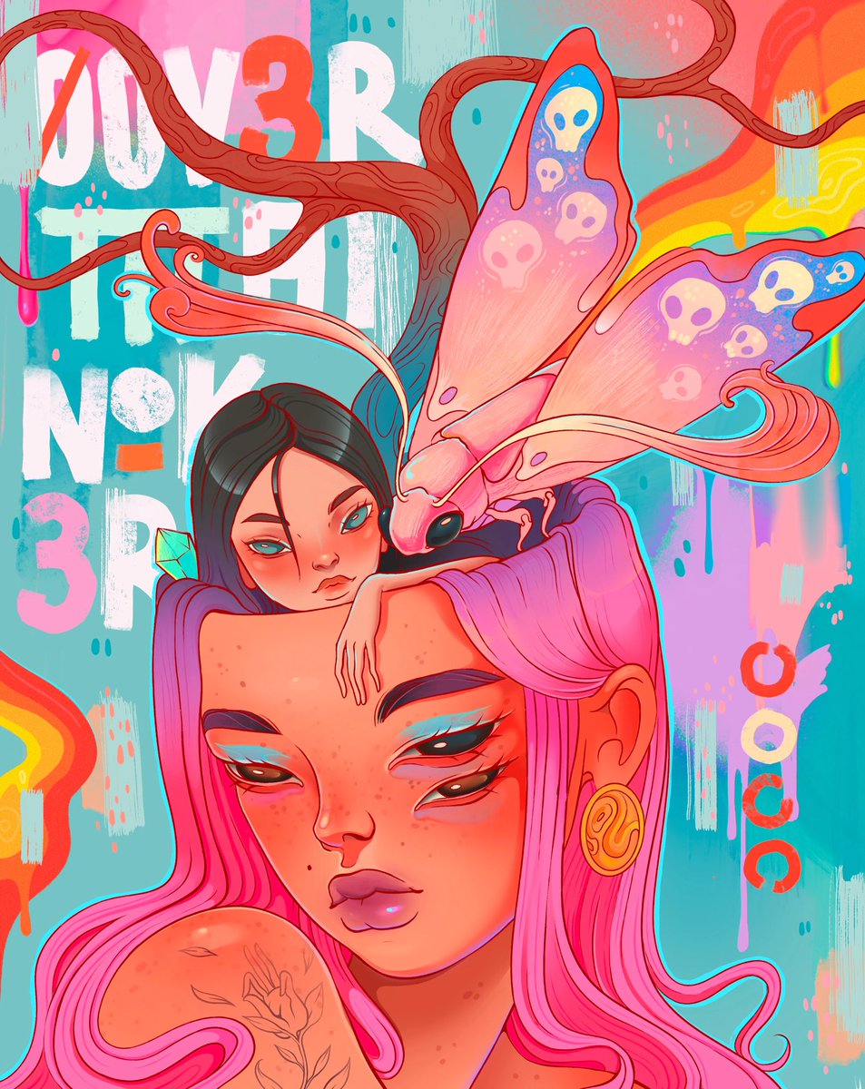 Good morning 🍄 Have a joyful Friday fam! 

A lot is going on in real life — hope it will effect my art in the most beautiful way. But for now I’m trying skip the overthinking and simply enjoy the journey 

‘Overthinker’ | 0.22 ⧫ | link👇🏻