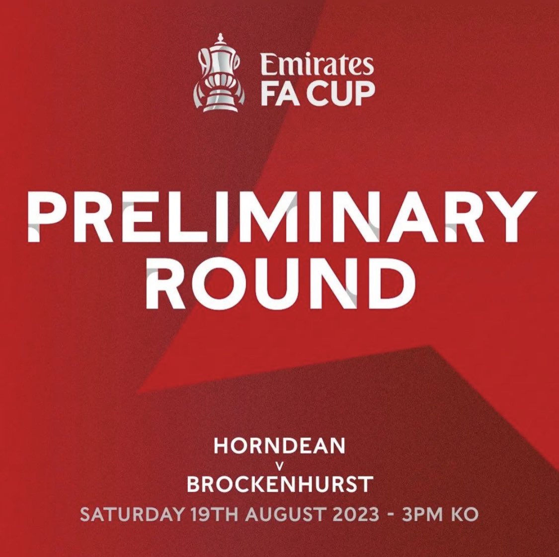 👀 𝙊𝙉𝙀 𝘿𝘼𝙔 𝙏𝙊 𝙂𝙊

 Come and get behind the Deans tomorrow as we host <a href="/Brock_FC/">Brockenhurst FC</a> in the FA Cup Preliminary Round at Five Heads Park, kicking off at 3pm

🎟️ £10 Adults | £7 Concessions 

#UpTheDeans <a href="/EmiratesFACup/">Emirates FA Cup</a>