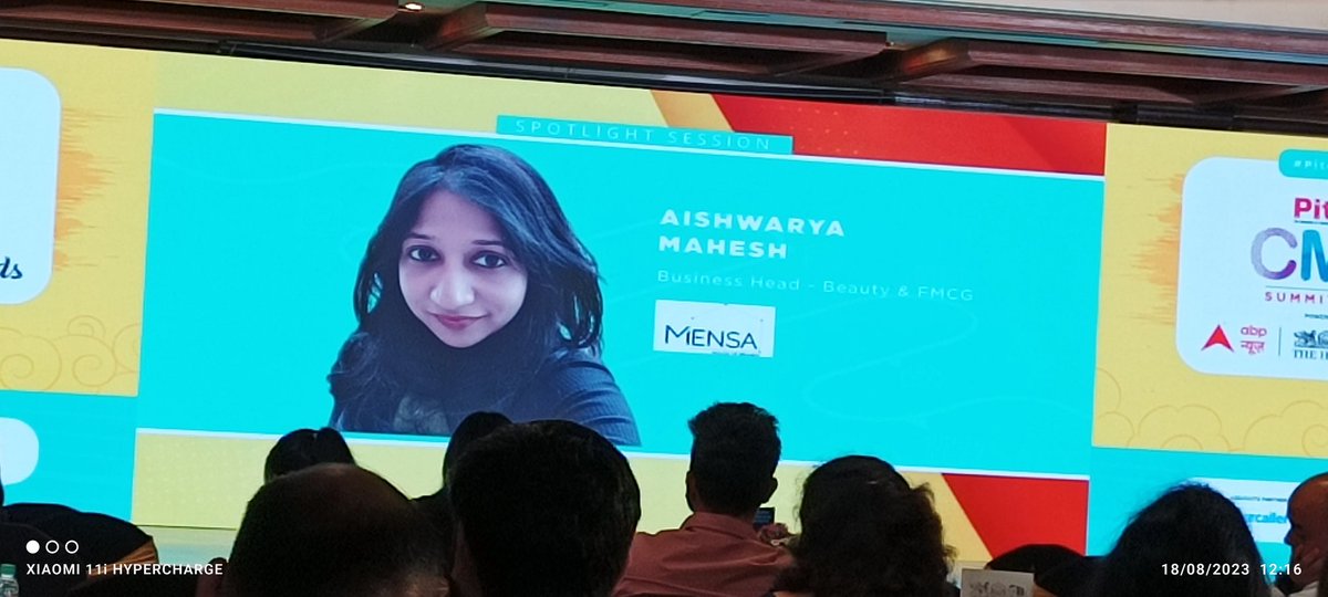 #PitchCMO
#PitchCMOSummit2023
Presentation by Ms Aishwarya M of Mensa Brands
#Mensa