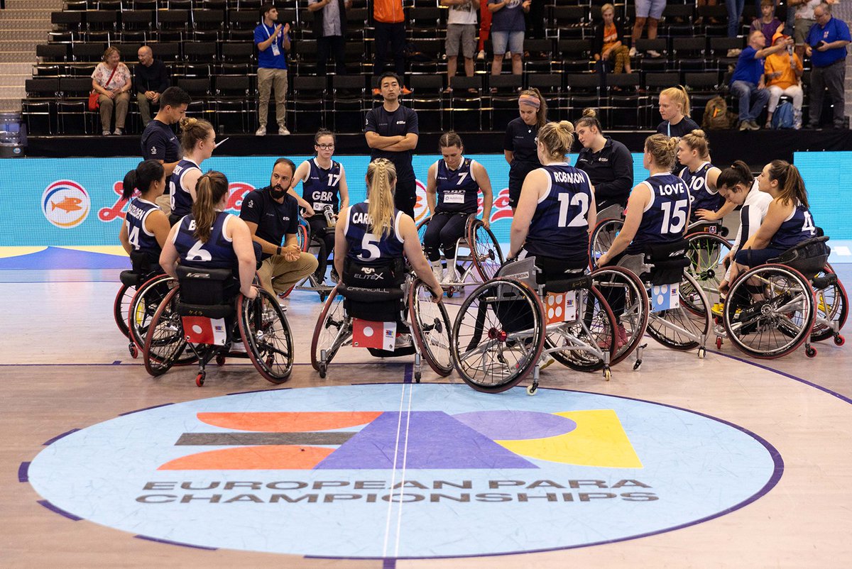 BritWheelBBall's tweet photo. Together.

GB Women play Netherlands today (18/08) in the final of the 2023 IWBF European Championships at 7pm BST 🏆🏀

Watch live: https://t.co/gZxgYlqxrM

Photo credit: BWB / SA Images https://t.co/jPpLYay9hC