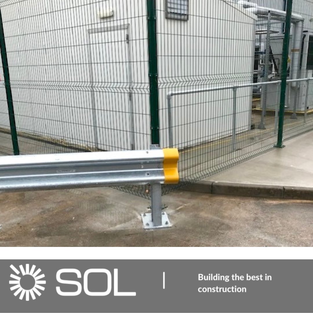 SolServices7's tweet photo. Nice job completed by our small works team. Work included the installation of new secure fencing and Armco barriers to protect their new chillers. 

#smallworks #fencing #armco #armcobarriers #construction #commercialconstruction #chiller #chillerunit #security #securefencing https://t.co/Wp4Id9AxGx