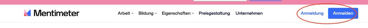 Hello <a href="/Mentimeter/">Mentimeter</a> - Could you please change the language localization in German? This is confusing/too similar and I get the wrong option all the time I want to log in. Please use for Login the words „Einloggen“ oder „Anmelden“, and for Register please use „Registrieren“. Thanks!