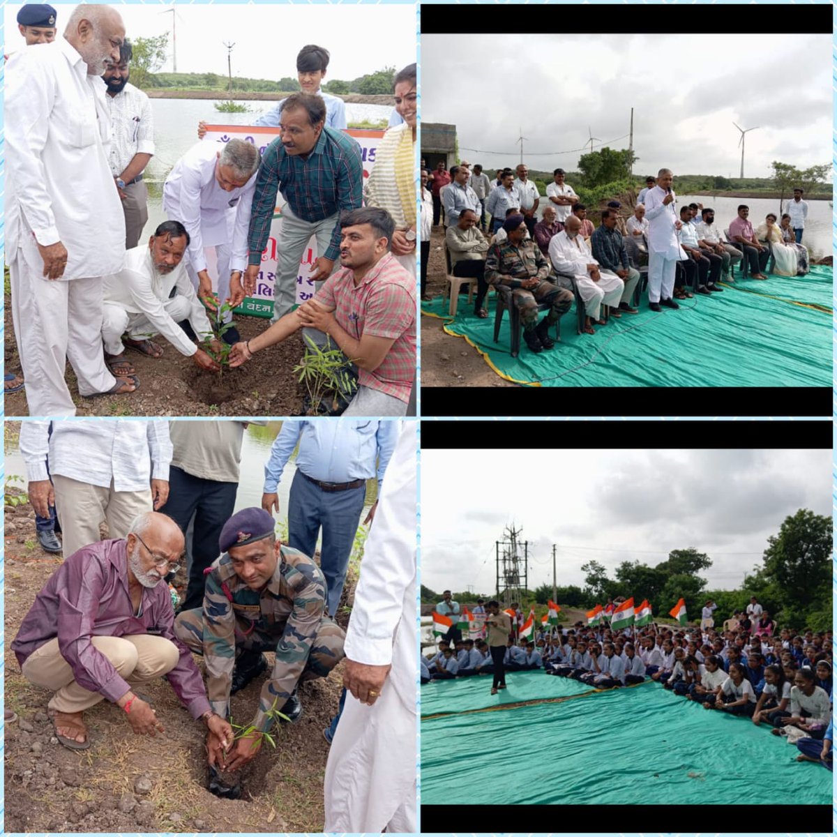 District Panchayat Rajkot (@ddorajkot1) on Twitter photo રાજકોટ જિલ્લાના જસદણ તાલુકામાં તા.૧૭-૦૮-૨૦૨૩ ના રોજ #MeriMatiMeraDeshઅંતર્ગત નો તાલુકા કક્ષાનો કાર્યક્રમ અમૃત સરોવર વીરનગર ખાતે માન.મંત્રીશ્રી તથા પદાધિકારીશ્રીઓની હાજરીમાં ઉજવણી કરવામાં આવી. #VeeronKaVandan
<a href="/PMOIndia/">PMO India</a>
<a href="/CMOGuj/">CMO Gujarat</a>
<a href="/sanghaviharsh/">Harsh Sanghavi</a>
<a href="/RaghavjiPatel/">Raghavji Patel</a>
<a href="/monakhandhar/">Mona Khandhar IAS</a> રાજકોટ જિલ્લાના જસદણ તાલુકામાં તા.૧૭-૦૮-૨૦૨૩ ના રોજ #MeriMatiMeraDeshઅંતર્ગત નો તાલુકા કક્ષાનો કાર્યક્રમ અમૃત સરોવર વીરનગર ખાતે માન.મંત્રીશ્રી તથા પદાધિકારીશ્રીઓની હાજરીમાં ઉજવણી કરવામાં આવી. #VeeronKaVandan
<a href="/PMOIndia/">PMO India</a>
<a href="/CMOGuj/">CMO Gujarat</a>
<a href="/sanghaviharsh/">Harsh Sanghavi</a>
<a href="/RaghavjiPatel/">Raghavji Patel</a>
<a href="/monakhandhar/">Mona Khandhar IAS</a>