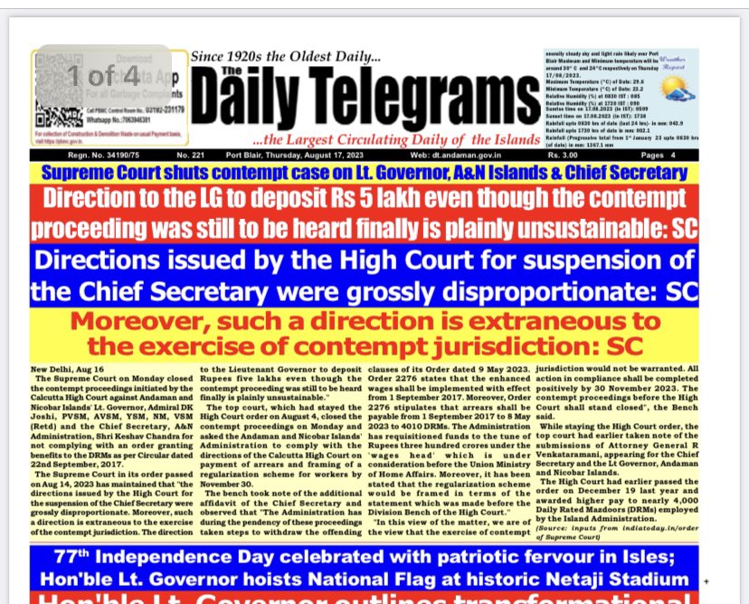 Andaman and Nicobar Admn tweet media