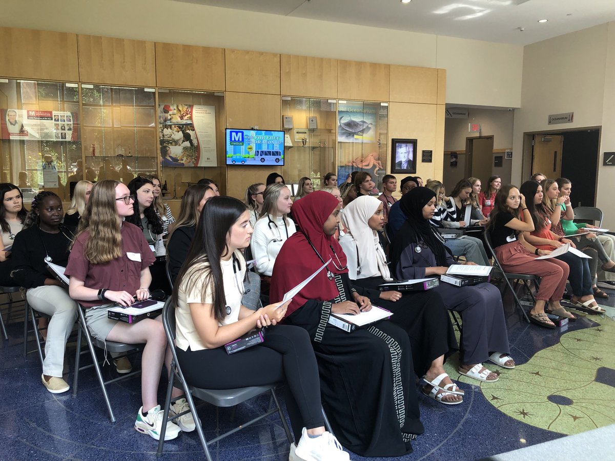 ⁦<a href="/MSUMSNHL/">MSUM SNHL</a>⁩ welcome to the newest cohort of nursing students! See you in three years at your pining ceremony… #DragonPride