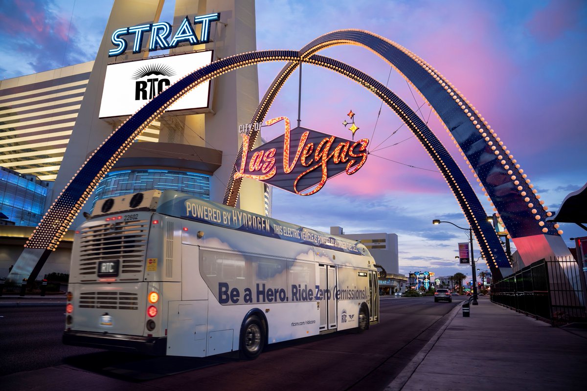 RTCSNV's tweet photo. Did you guess correctly? RTC just unveiled Nevada's first hydrogen fuel cell electric buses - it's time to be a hero and ride zero! #BeAHeroRideZero #RideZero #RTCSNV #HydrogenFuel https://t.co/dMcV9zSGMS