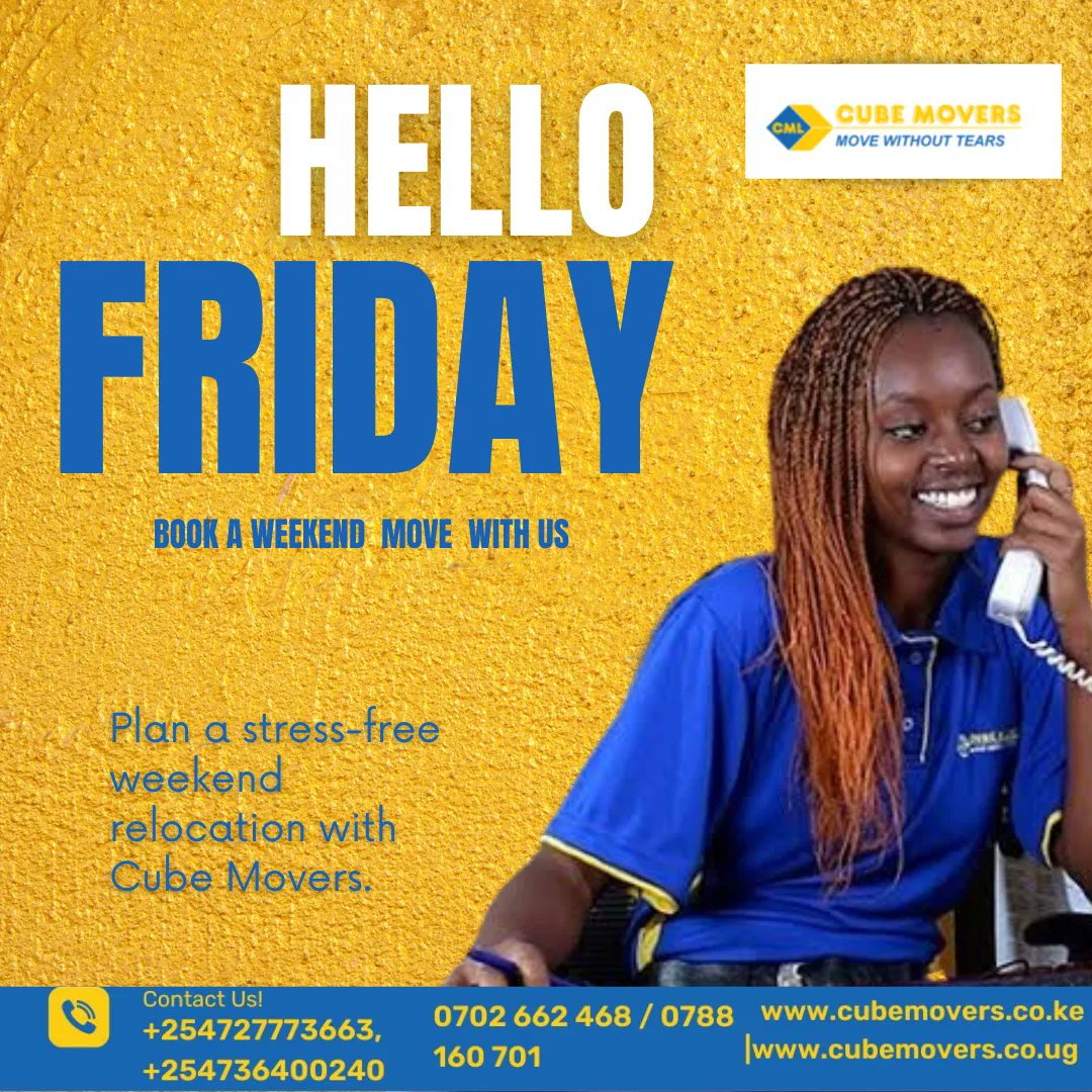 CubeMoversLTD's tweet image. Hello, it&apos;s Friday! 🎉 Plan your weekend move with ease by choosing Cube Movers. Contact us now to get a hassle-free quote and book your relocation.  #CubeMovers #WeekendRelocation #HassleFreeMove