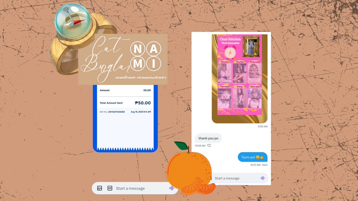 Finished a Wallpaper Sched for client 🍊 TYSM!
#LogBookOfNami