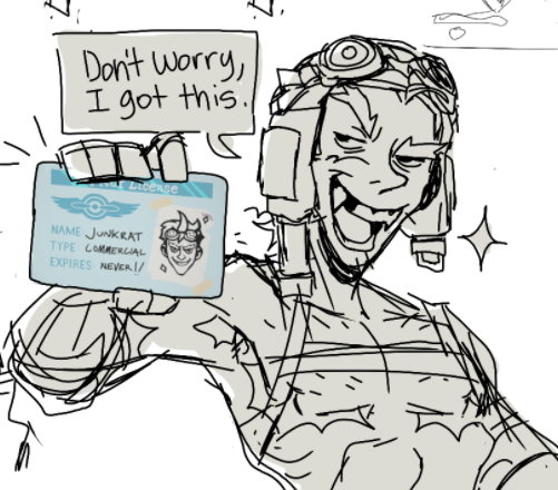 Whizzbutt_'s tweet photo. HAI back from the dead!! :3 some junkrat to celebrate #Junkrat https://t.co/tWRSdRydbr