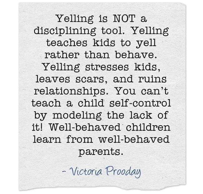 VictoriaProoday's tweet photo. 💕 In my practices  when I advise parents to refrain from yelling at their child, I often encounter the question, 

"So, should I just let my kids do whatever they want without any discipline?"

Let me clarify: Not yelling at your child does not mean giving up on discipline. Yelling is not a constructive disciplinary tool; it is a fear instilling tool! 

Yelling is a reflection of challenges in your own emotional regulation. Yelling inadvertently teaches children to respond with yelling!

To foster positive behavior in your children, consider the following:

🌟 Be the role model: Be the person you want your kids to become ❤️

🌟 Exhibit the behavior you expect from your children ❤️

Well-behaved children often learn from well-regulated parents 💕.

By regulating your own emotions and employing appropriate discipline methods, you provide your children with the guidance and skills they need to regulate their emotions!

You are gifting them with the non-yelling disciplining tools that they will pass on to their children. 💕
