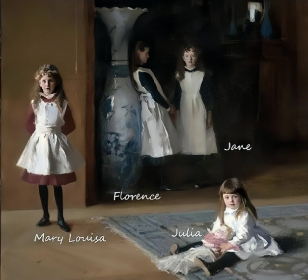 cutey_chou's tweet photo. Get to know a world famous painting every day — No. 24🎨
Name: Daughters of Edward Darley Boit🥰
Author: John Singer Sargent
Nationality: American
Year: 1882
Dimensions: 221 x 221 cm
Category: Kids
Material: oil painting on canvas
Author: John Singer Sargent
Current Collection: Museum of Fine Arts, Boston

Sargent was a friend of the Boyett family. The Boyetts are obsessed with travel and are Americans living in Paris. The painting is not as elaborate as other painters of the same period, and Sargent's fluid and unrestrained brushstrokes are closer to the Spanish Baroque painting style. Sargent's keen sense of color, excellent technique of depicting children, and wonderful brushstrokes full of hints are worthy of being a masterpiece of realism.👍

One of my favorite parts of the painting is the dress of the little girl Isa on the left, half light and half dark. Sargent showed the dress with bright brushstrokes and power. You can almost see the gesture of his painting, because the brush strokes are so obvious, layer by layer, this is the most interesting part of this work in terms of painting technique.🥰

Under Sargent's brush, the pair of splendid porcelain vases shone with light. Here’s another take on white that shows how the hard ceramic surface reflects light as opposed to the soft texture of the girl’s apron. But he did not show all the design details of the porcelain bottle in the picture. You can feel Sargent's creative thinking, he handles the picture in detail and properly, with his professional perspective.

Sargent did not arrange the four children aged 4 to 14 in the center of the picture to form a pleasing group. On the contrary, each girl has a highly individual performance and does not interact. Sargent once again exerts the charm of light and shadow, clarity and haze, and the girl is facing or facing away from the light from an invisible window. The works highlight the expressive techniques of the people in the paintings to varying degrees, which is rare in traditional group portraits, and the square format is also unusual. In addition, the asymmetrical composition, empty space, and isolation of the figures add to the restlessness in the tranquility.

The picture conveys information about the girls' personalities and their relationship with each other: the youngest daughter, Julia, sits comfortably on the carpet, independent of her sisters in terms of posture and position; Mary Louisa, who is slightly longer than her, stands on the whole The far left of the painting, fully receiving the light, establishes her unique position; Florence and Jane, the eldest two girls, stand at the blurred entrance, Florence leans on the porcelain vase, unable to see her face clearly, and Jane Anxiety in the shadows. As they grow older, they become more and more alienated, their innocence gradually loses, and they step into an unknown world.

#Art #famous painting #painting #world masterpiece #daily sharing #draw #Aesthetic accumulation