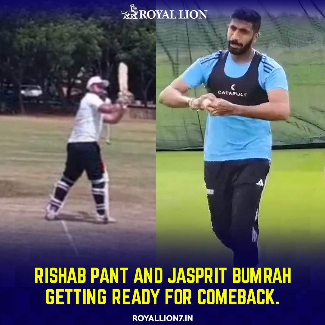 royallion7_in's tweet photo. 🏏Exciting news: Rishabh Pant and Jasprit Bumrah gearing up for a spectacular comeback.🙌
👉Read more sports news at: https://t.co/AI8nx3iuoJ
➡️Join us on : https://t.co/wyjKYDKWSu
#Royallion #UninstallUnacademy #DEPTH #देशभक्ति_यात्रा #ReadGyanGanga https://t.co/1LxsoLZKTb