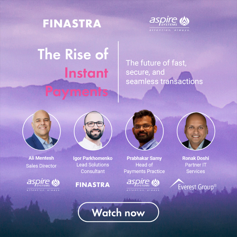 FinastraFS's tweet photo. 💸 Explore the most recent advancements in #InstantPayments and learn how they are revolutionizing the digital economy in our webinar with @AspireBFSI 

▶️ Watch now #RealTimePayments #PaymentModernization