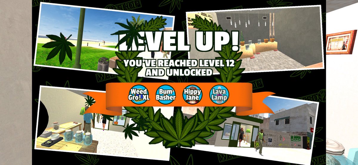dreadhead_khris's tweet photo. I've reached level 12 running my #weedshop2  Where you at? https://t.co/SHXlrAhuxr https://t.co/6bXxDErgFf