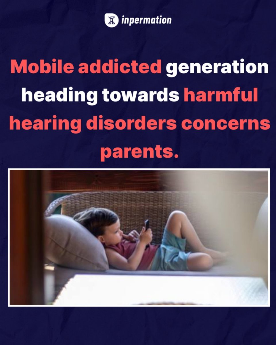 Mobile addicted generation heading towards harmful hearing disorders concerns parents.

#smartphone #addiction #hearingdisorder