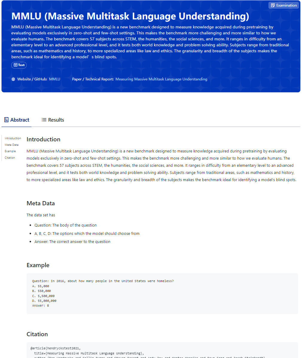 OpenMMLab's tweet image. 🥳We&apos;re pleased to introduce the dataset cards of #OpenCompass. We will present more details on each evaluation dataset and provide dataset-level comparison of the #LLMs. Dataset cards will be available soon. 
🥰Star github.com/internLM/OpenC… for the latest news!