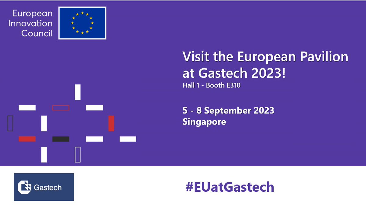 The European Pavilion at Gastech 2023 🇸🇬 features 17 booths from 11 countries.

The world’s largest meeting place for gas, LNG, hydrogen, low-carbon solutions and climate technologies industries takes place at:
📍Singapore Expo
🗓️5-8 Sept  

#EUatGastech