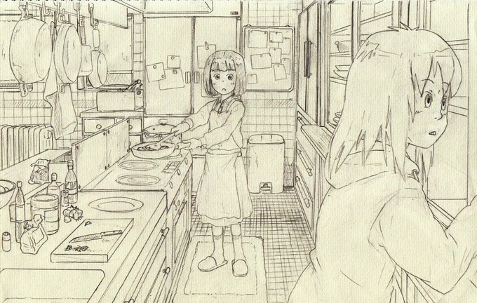 #アナログ絵線画の熱量はアナログの時の方があった気がしないでもない 
