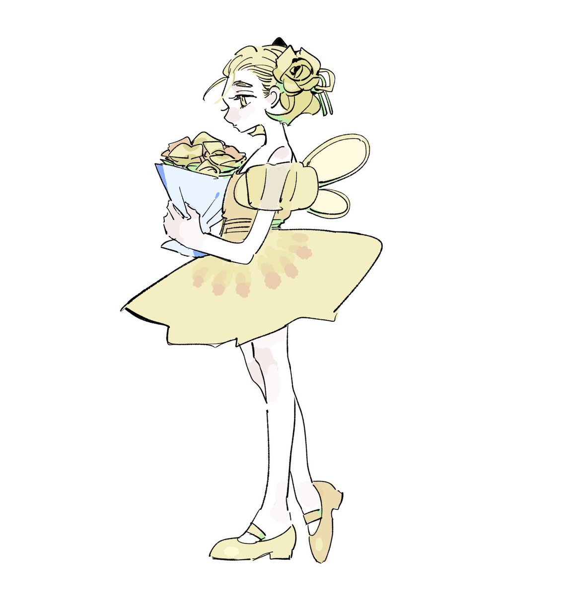 「黄ばらちゃま 」|はるもち屋のイラスト