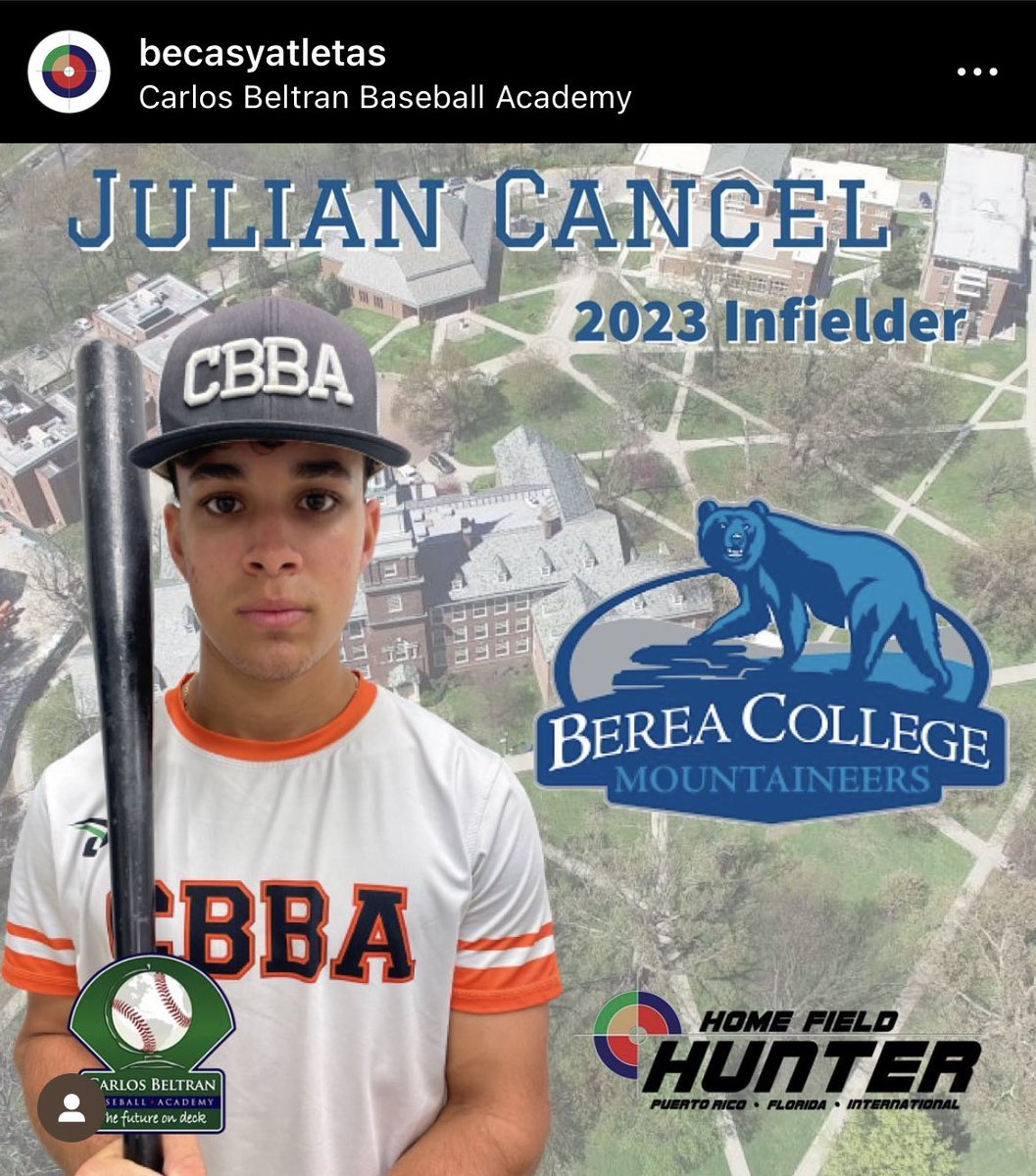 Congrats to 2023 Infielder Julian Cancel for his commitment with <a href="/bereacollege/">Berea College</a> @Baseball_Berea