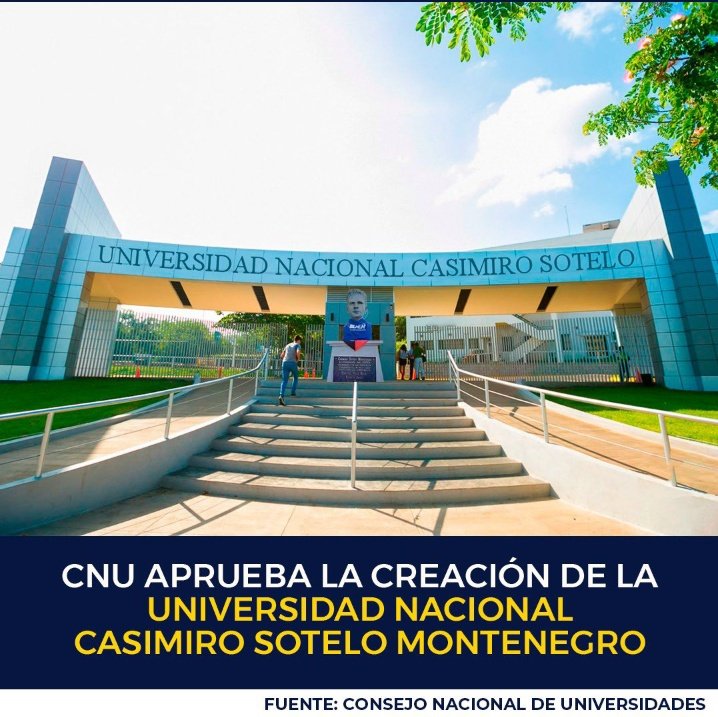 #Nicaragua cuenta con una nueva universidad en honor a nuestro mártir Casimiro Sotelo que siguiendo su ejemplo seguimos defendiendo nuestra soberanía y dignidad dando cumplimiento a la razon de ser de esta revolución de amor.
<a href="/Stephanne_H/">StephanneH🌼</a> <a href="/QuenriM/">QuenriⓂ️</a> 
#4419SiempreVictoriosos