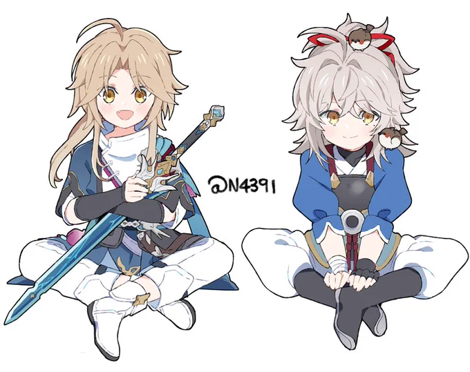 Yanqing and Tiny Jing Yuan#HonkaiStarRail #HoYocreators 