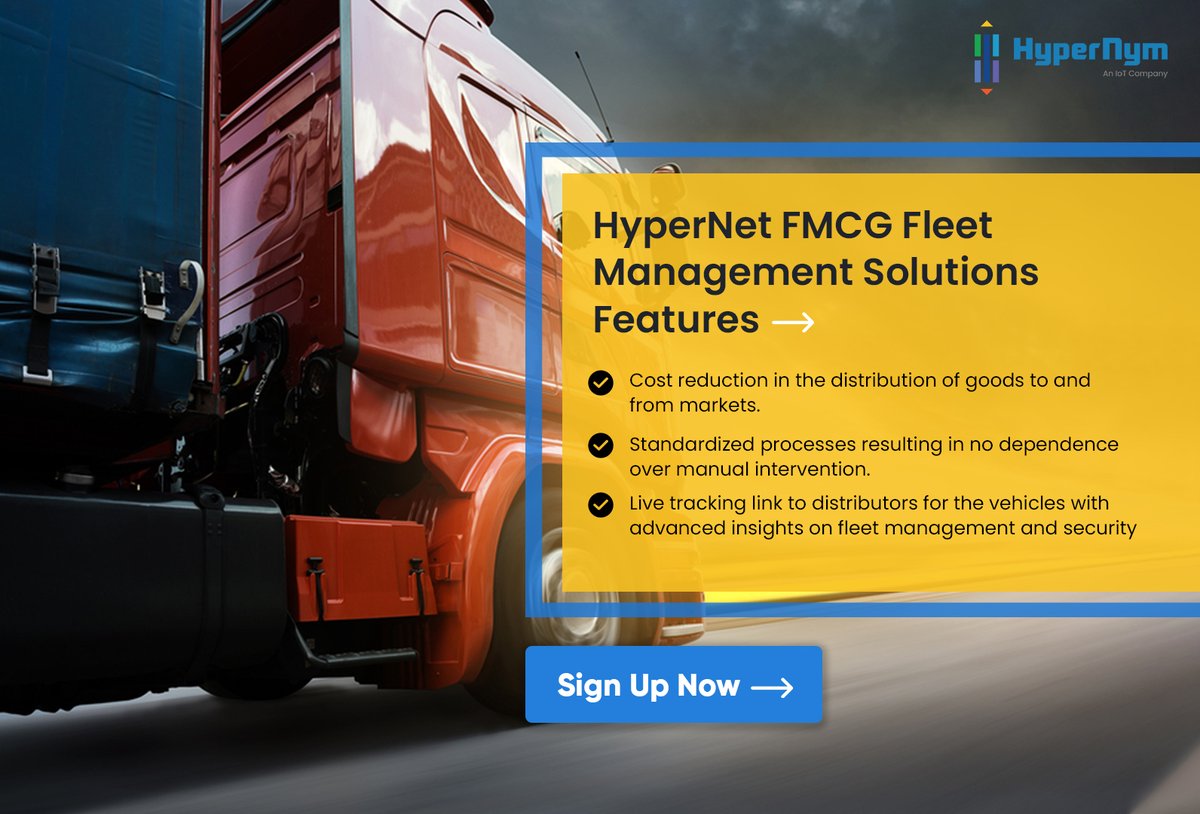 Hypernym_'s tweet image. Enhance the efficiency and control of your FMCG operations with HyperNet's advanced Fleet Management Solutions. Our innovative technology enables you to reduce costs associated with goods distribution, 

#fleetmanagement #efficiencyboost #HyperNet #azure #iot #fmcg #logistics