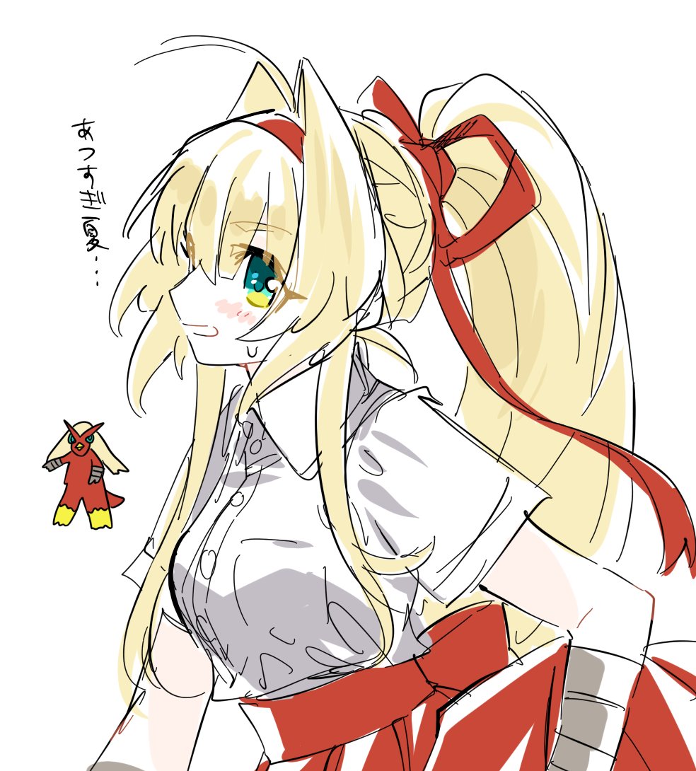 「どっちの明日美(バシャ)もいいなって思いました夏スタイル 」|無能大佐ももしろ🍑和服ｾｰﾗｰﾅｲｽﾞ仕込み中のイラスト