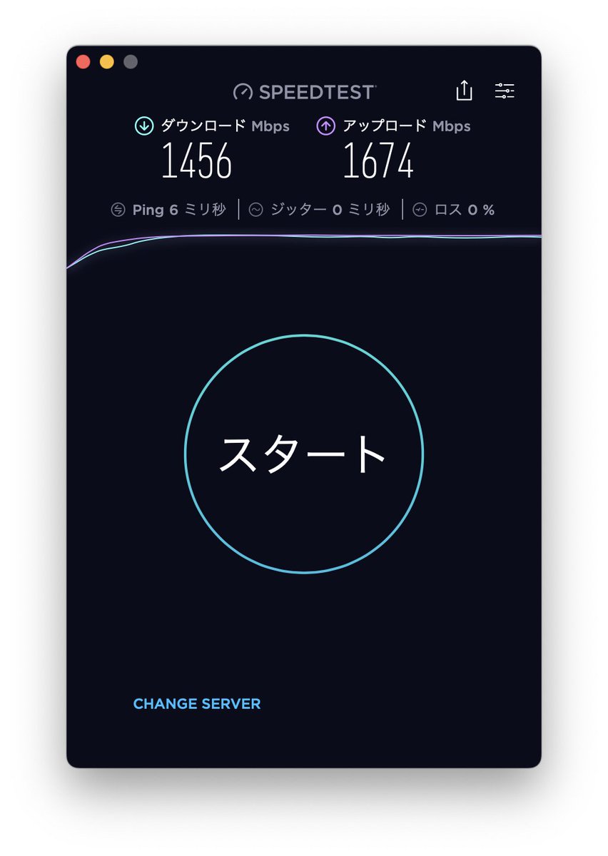 NTTの光回線 + WiFi 6e の環境の整備完了。
10Gbps 回線 + 最新規格のWiFi で、実測 1.4Gbps強 と非常に高速なインターネット回線の環境が整備できました。

#フレッツ光クロス
flets.com/cross/

#FIMEWC
#日本拠点
#TeamÉtoile
#チームエトワール
#プレミアムガレージハウス