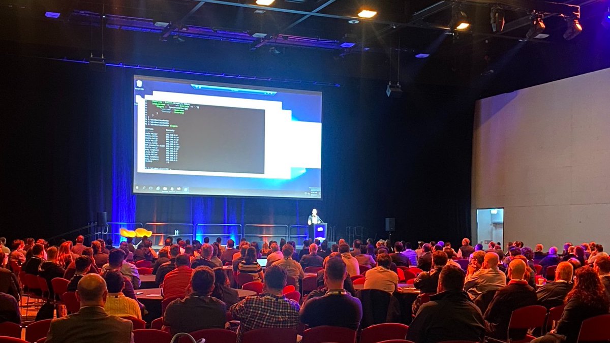 CyberCX's tweet photo. It's a full house at #AdelaideSEC to hear CyberCX's Marc Sleeman present on 'Mimikatz for Show, DPAPI for Pro', part of the Technical Security and Incidents stream 🎙️ https://t.co/tQLbHGyulA