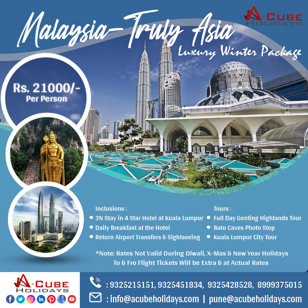 Plan your next Holiday at Malaysia - that's Truly Asia!

#malaysia #malaysiatrending #malaysiatrulyasia #malaysiatour #malaysiatourism #malaysiatrip #malaysiatravel #familyholiday #holidaypackage #tour #tourism #travel #bestdeal #bestoffer #specialoffer #trendingnow #trending