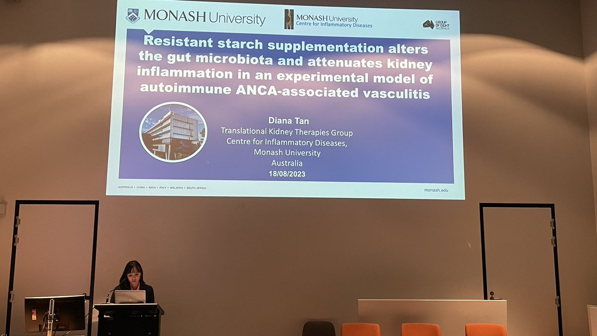 Stephen Turner (@sjturn) on Twitter photo Now it’s Diana Tan from <a href="/Kim_M_OS/">Dr. Kim O’Sullivan</a> lab telling us how altering diet to include fibre can influence autoimmune triggers of ANCA-vasculitis and kidney disease #Immumon2023 <a href="/MonashCID/">MonashCID</a> <a href="/MonashUni/">Monash University</a> Now it’s Diana Tan from <a href="/Kim_M_OS/">Dr. Kim O’Sullivan</a> lab telling us how altering diet to include fibre can influence autoimmune triggers of ANCA-vasculitis and kidney disease #Immumon2023 <a href="/MonashCID/">MonashCID</a> <a href="/MonashUni/">Monash University</a>