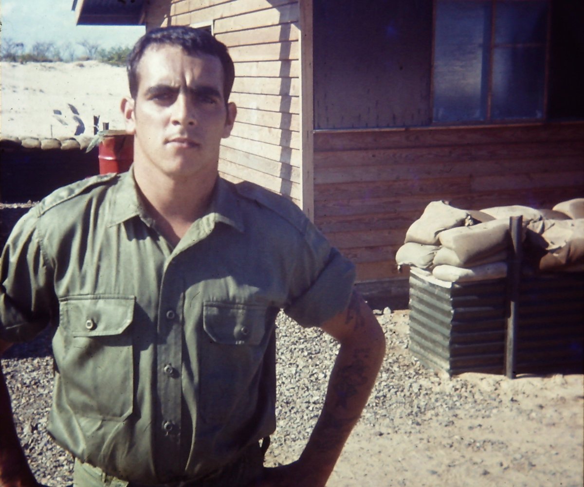 Served his country in a pointless theatre of war. A civil war, not ours to fight. He never really got over it. #Vietnam50