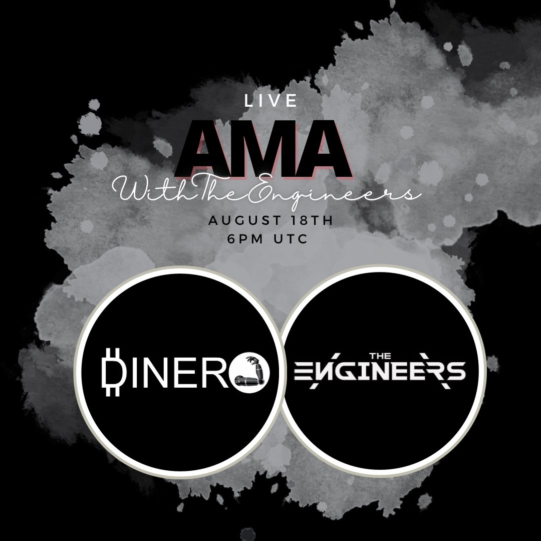 Dineroxyz's tweet image. The Engineers x DINERO

We are happy to announce our AMA with @TheEngineersNFT which will be holding today

🦾Together we will learn more about the first NFT Project released by LemonSky Studios.