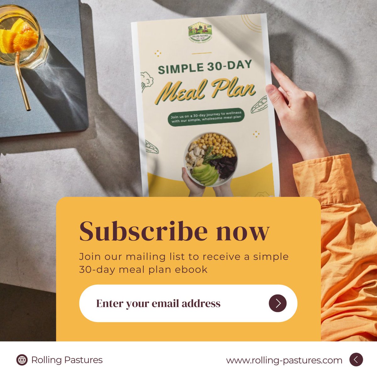 rolpasturesvn's tweet photo. 🎉 Join our esteemed mailing list for the latest updates on promotions and new products. Plus, for a limited time, gain access to an exclusive 𝟑𝟎-𝐝𝐚𝐲 𝐦𝐞𝐚𝐥 𝐩𝐥𝐚𝐧 𝐞𝐁𝐨𝐨𝐤 🍽️📗

👉 Sign up via our website: https://t.co/0w6iDG9RvY

#foodandbeverage  #subscription https://t.co/zBG8aIAqGR