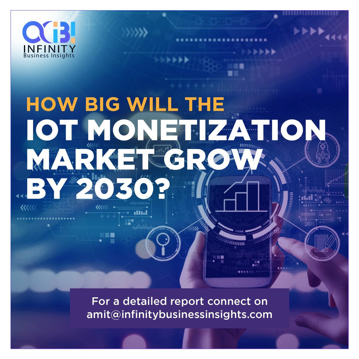 Unveiling the #future of the #IoT Monetization Market! 

Dive into the forecast and discover the potential! 
Read the full #Report here: bit.ly/3qbV8hy 

infinitybusinessinsights.com 

#marketresearch #marketanalysis #IoTSecurity #IoTCommunity #iottrends