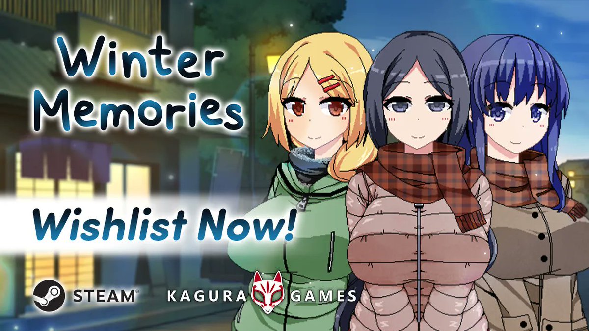 We're delighted to reveal that we will be releasing Winter Memories by Doujin Otome (@dojinotome)! Prepare for the release by checking out the game and adding it to your wishlist!

Store: bit.ly/43vKHmr
Steam: bit.ly/3Q1vVkg