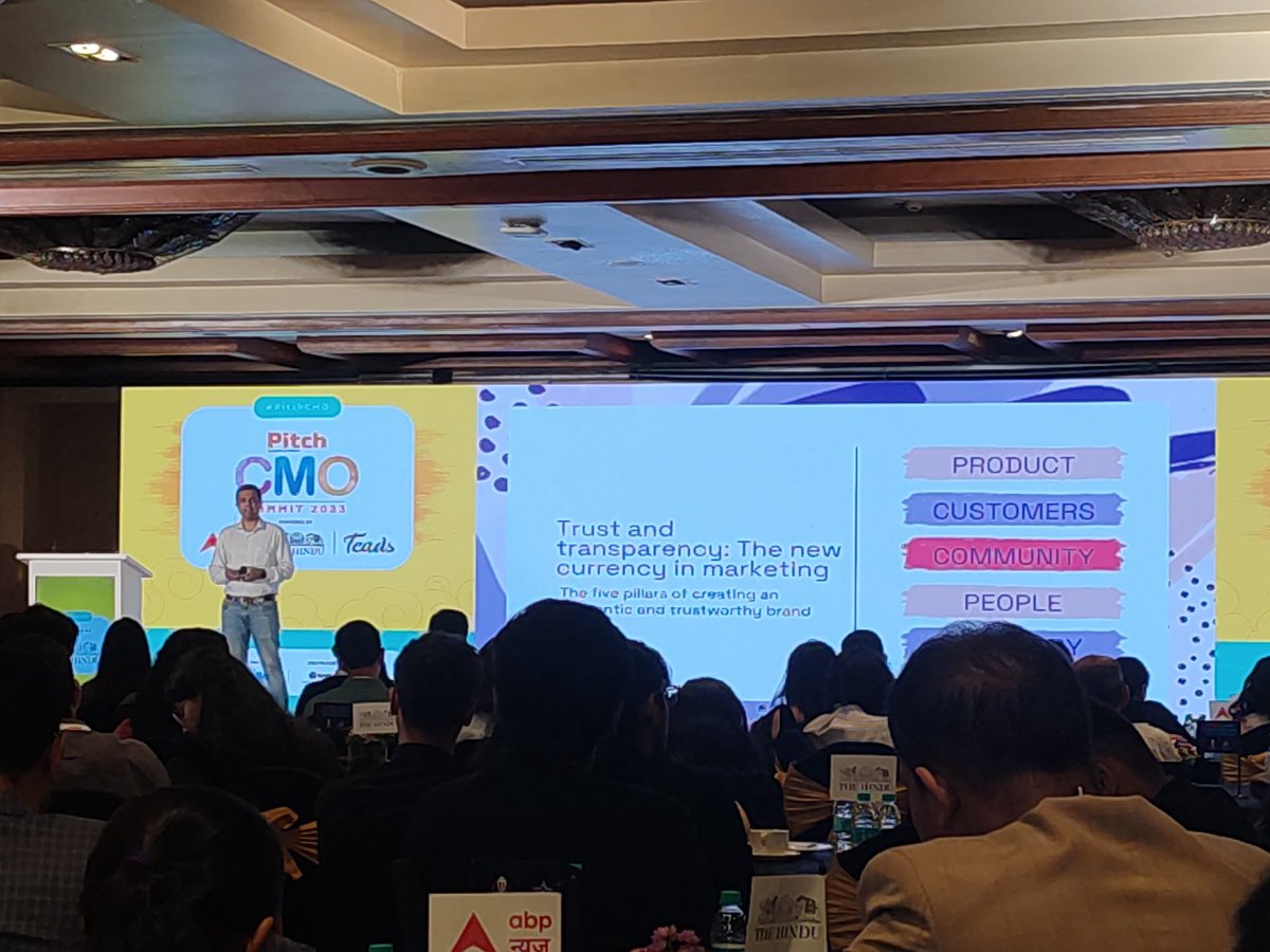 Trust & Transparency is the new currency in #marketing via @InfiniChai at #PitchCMO #Bengaluru #marketingsummit events #metricfox #lakeb2b