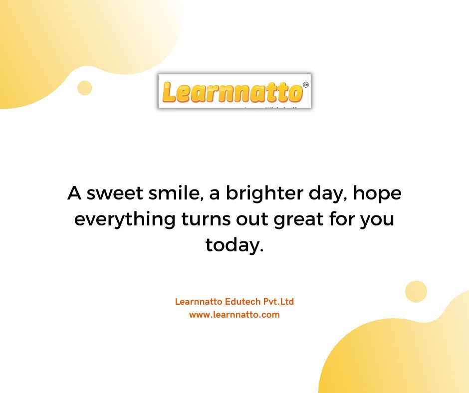 learnnatto's tweet photo. #goodmorningeveryone

A sweet smile, a brighter day, hope everything turns out great for you today.

#todaysquote #fridayvibes #staysafe #stayhealthy #stayhappy @learnnatto https://t.co/42s1vmER87