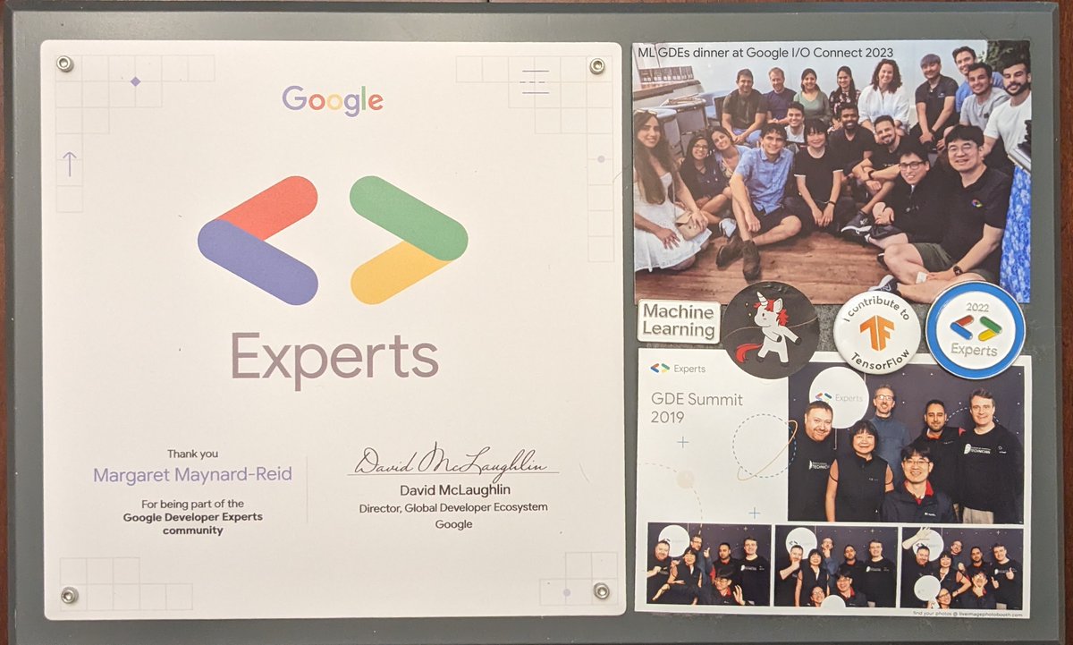 My story "Being an #ML #GDE" with my cool projects in this amazing community! #TensorFlow #TFHub #Keras #MediaPipe #TFLite #MLKit #GenAI #GoogleCloud 

Thanks <a href="/ksoonson/">Soonson Kwon</a>, <a href="/heeya_ML/">Hee Jung</a>, Nari, <a href="/GoogleDevExpert/">@GoogleDevExpert</a>, #MLGDEs &amp; Google product teams for collaboration!

medium.com/p/2ba774c820bc