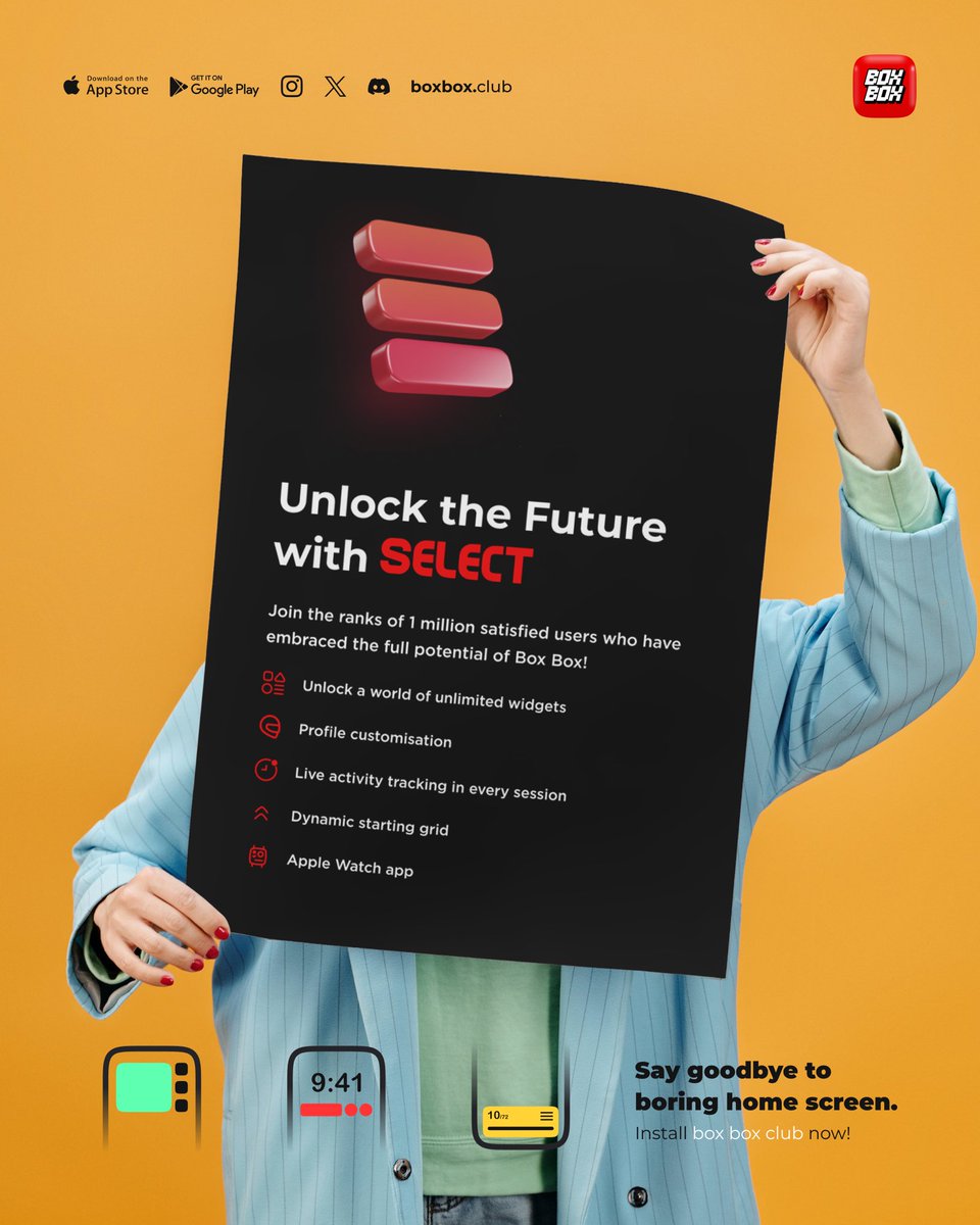 BoxBox_Club's tweet image. Unlock the future with S E L E C T
© The image used in this post is not owned by us. All copyrights belong to their respective owner(s).
#lockscreenwidgets #f1 #f1widgets #homescreenwidgets #liveactivity #boxbox #boxboxclub