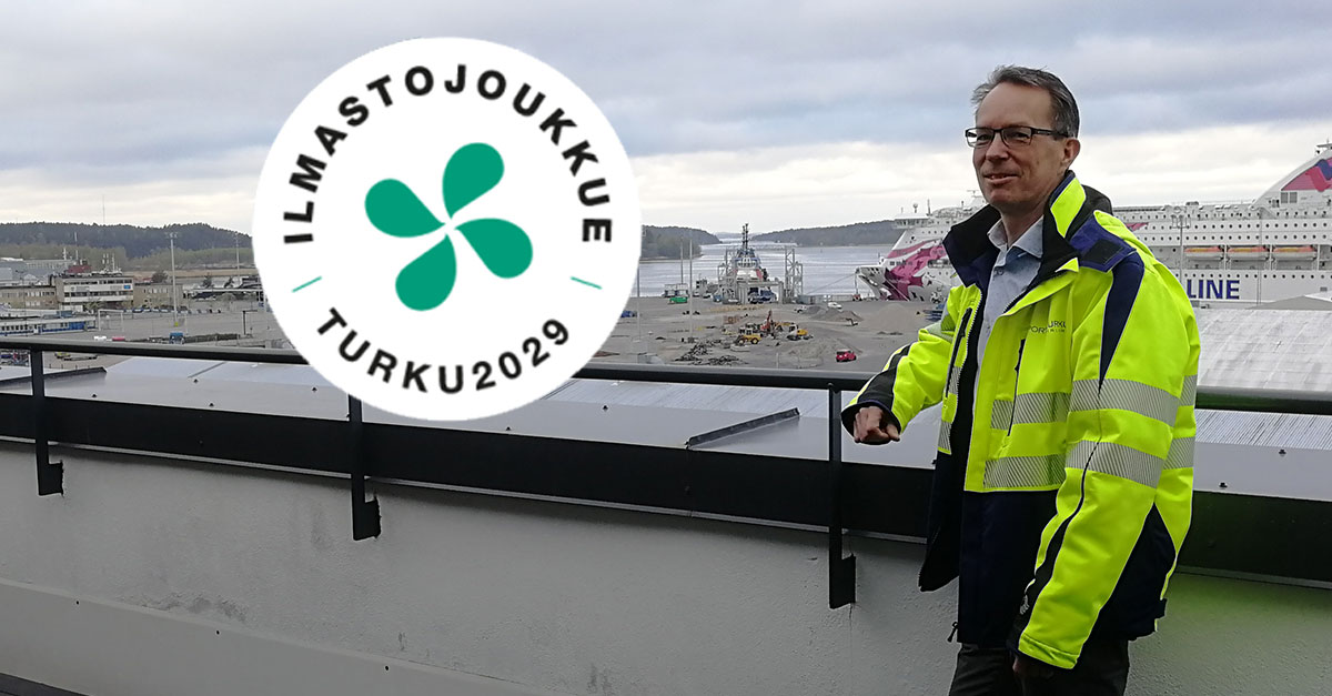 Liityimme #Turunilmastojoukkue'eseen kesäkuussa. Oma #ilmastoteko'mme on siirtyminen kohti hiilineutraaliutta panostamalla esim. uusiutuvan energian käyttöön. Lue teknisen johtajamme <a href="/MAlahame/">Markku Alahäme</a>'en  vastaukset viiteen kysymykseen ilmastoteosta: turku.fi/uutinen/2023-0… #ympäristötyö