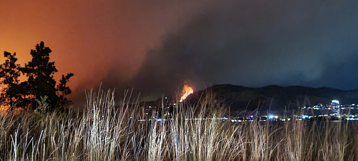 hans_t_m_'s tweet image. The #mcdougallfire jumped the lake to Knox mountain it looks like