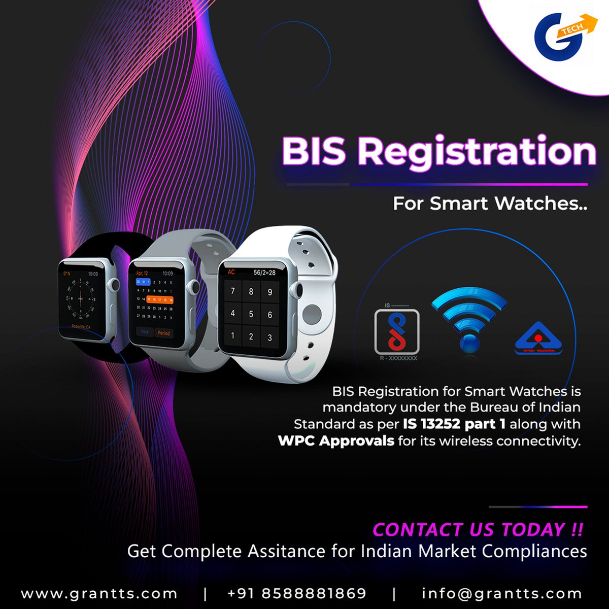 Get BIS registration for smart watches and other electronic devices from the best professionals.
Please feel free to contact us for more details.
Contact details are in our profile.
 #biscertification #isimark #induceindia #makeinindia #isimarkcertification #indianstandards