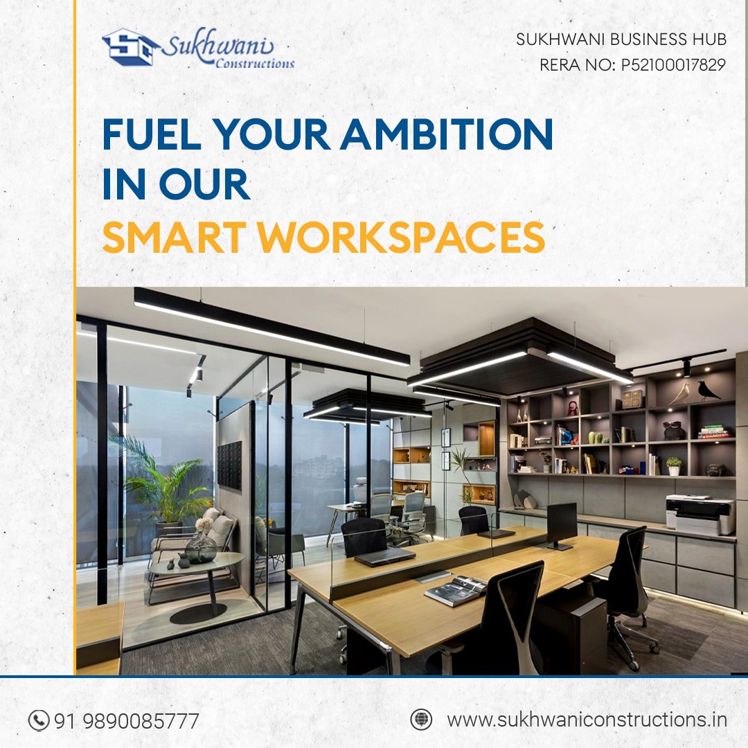 Sukhwani_india's tweet image. Welcome to Sukhwani Business Hub, where your ambitions find the perfect space to thrive! 
#WorkspaceElevation #BusinessExcellence #AmbitionUnleashed #ProductivityAtItsBest #SmartOfficeSolutions #WorkplaceInnovation #SuccessDrivenSpaces #ElevateYourBusiness #EfficiencyEnhanced