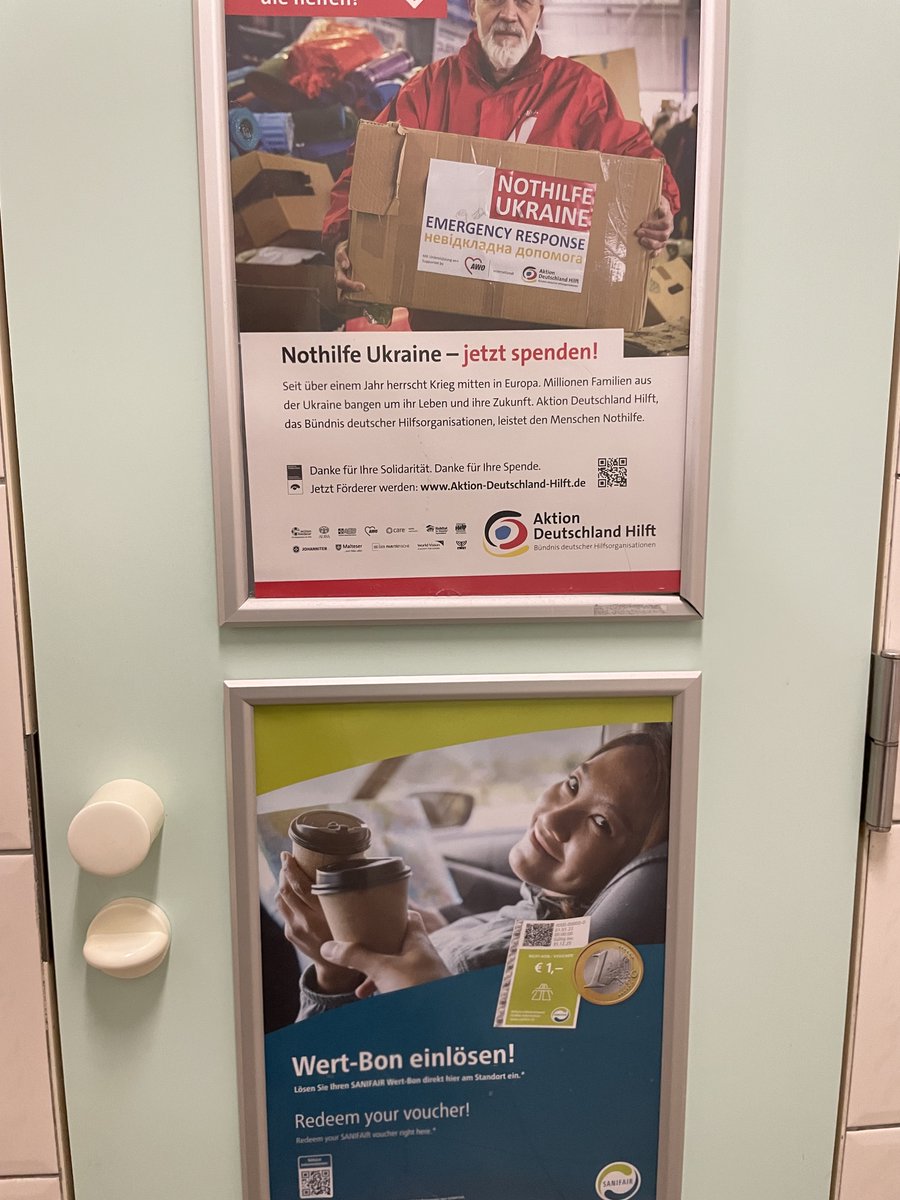 Ik zag dit onderweg en kreeg een idee. Misschien bestaat het al ergens, maar zou het niet fijn zijn die stomme bonnetjes die je altijd vergeet in te leveren (sanifair, totheloo) net als met statiegeld in de supermarkt aan een goed doel te kunnen geven?