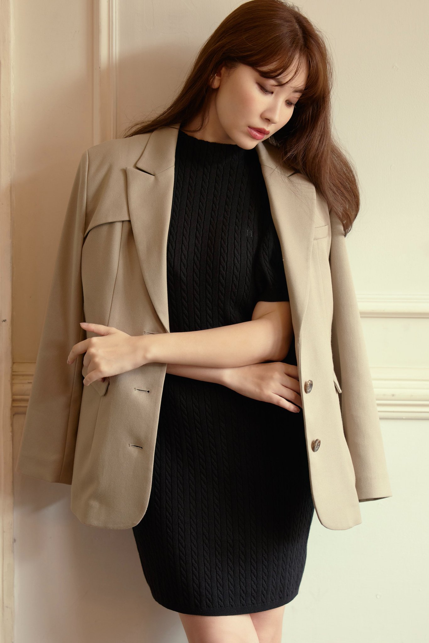 【herlipto】Cordelle Belted Twill Blazer F3ym4PPb0AAs43Q.jpg:large
